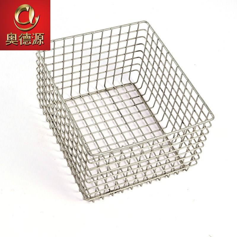 金属网筐供应多种规格304不锈钢沥水网篮工业器械清洗网框