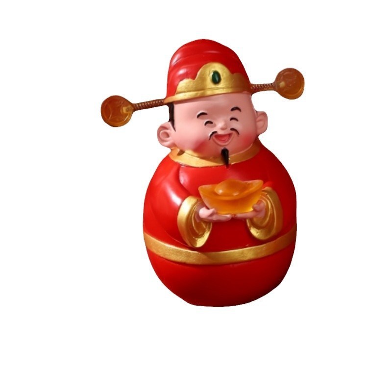 创意财神不倒翁摆件 家居/办公桌面装饰品暴富解压财神爷礼品