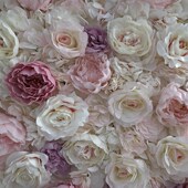 厂家直销跨境布底花墙 仿真玫瑰花墙背景墙婚礼布置酒店户外装 饰