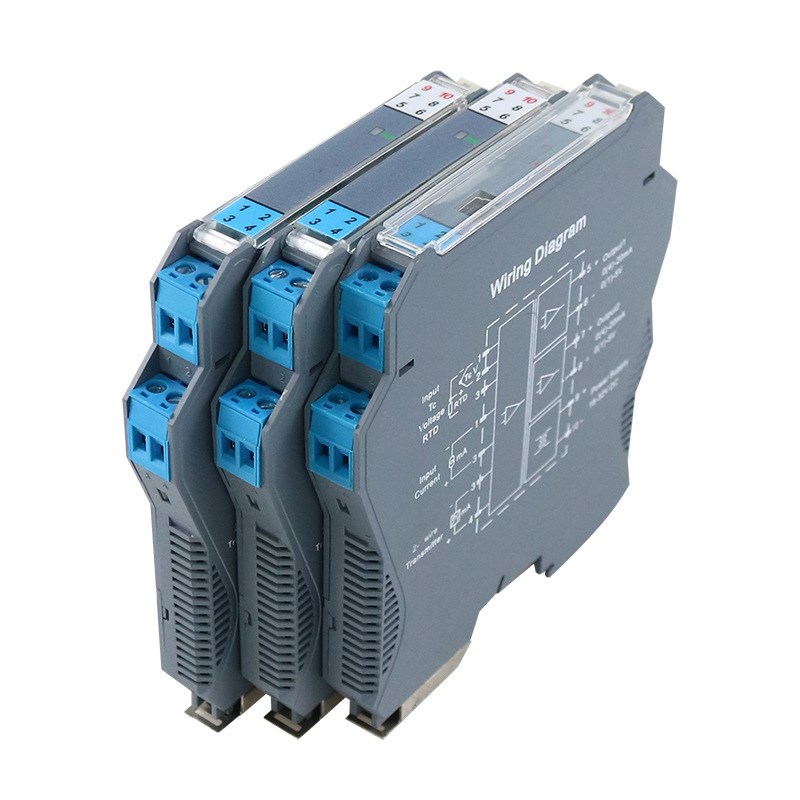 模拟量信号隔离器4-20ma一进二出直流电压电流信号隔离变送器模块