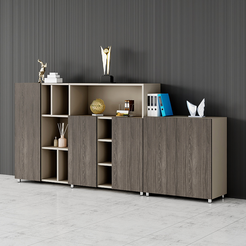 文件柜矮柜子储物柜木质打印机放置柜办公室茶水柜矮柜地柜花槽柜