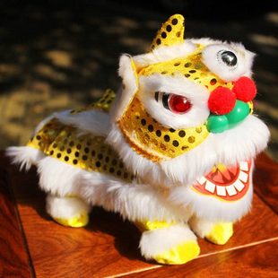 中国传统工艺舞狮摆件 电动醒狮创意礼品 出国留学外事特色礼物