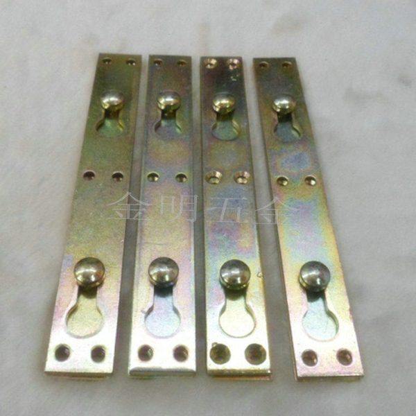 金明五金8寸床挂件 床插 床铰链 床连接件 1套【4对】