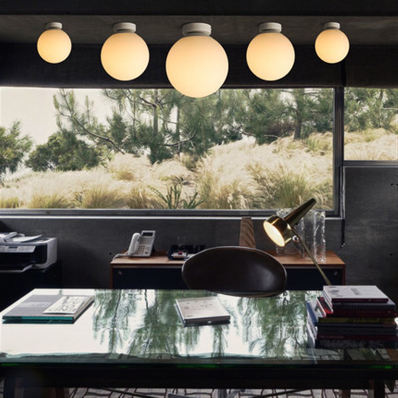 过道阳台吸顶灯玄关走廊简约现代卧室白色圆球玻璃灯饰灯具