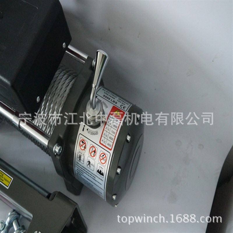生产 牵引机 12v 9500lb 4X4 越野车电动绞盘 汽车绞盘起吊机