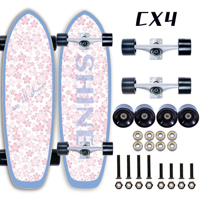 陆地冲浪板CX4免蹬地专业刷街代步滑板儿童初学者成人专业冲浪板