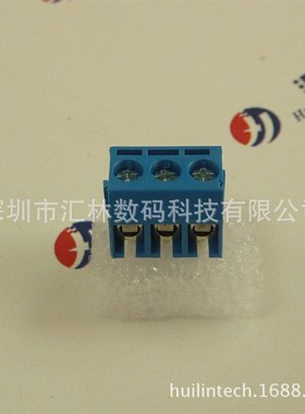 深圳汇林WF131-3.5mmPCB直插式带测试孔端子黑色/蓝色-固定式端子