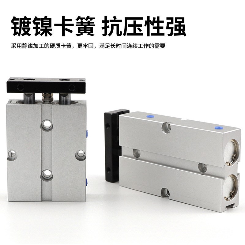 双杆双轴气缸TDA/TN16*10/(均带磁)大推力小型气动工厂直销配件