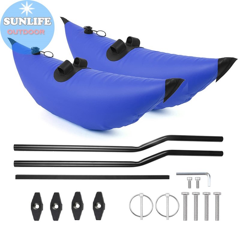 热销皮划艇充气平衡浮筒支腿独木舟水上漂流船平衡器划水钓鱼