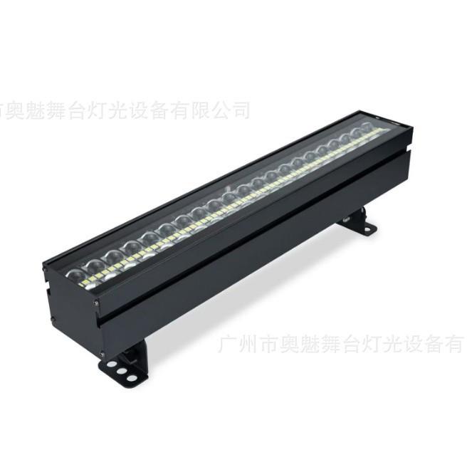 14段RGB+21段白光双排光幕灯 外墙亮化七彩长条水纹灯波浪氛围灯