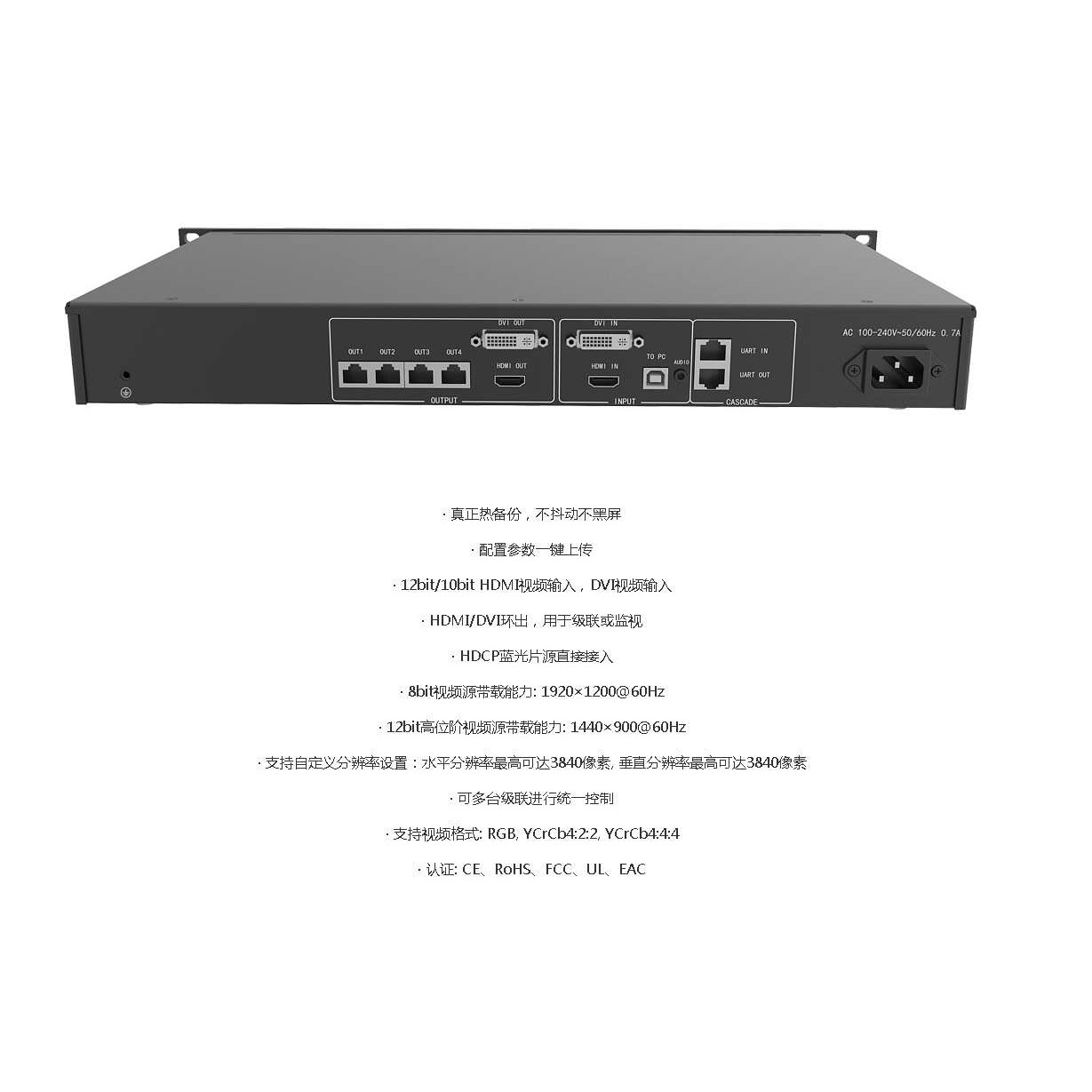 森翼LED控制系统诺瓦画面处理器NovaStar MCTRL660 230万点发送盒
