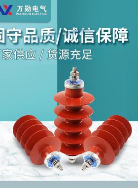 万勋10KV高压避雷器HY5WS-17/50 YH5WZ-17/45 17KV支柱避雷器