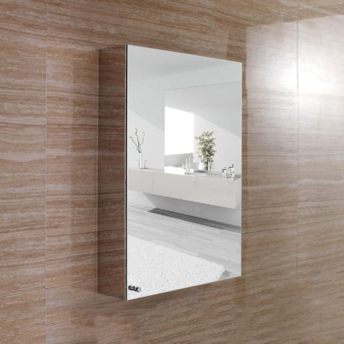 定制浴室镜柜小户型不锈钢卫生间柜现代简约厕所吊柜单门挂墙式