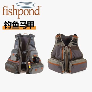 Fishpond多功能马甲多口袋飞钓溪流钓鱼服路亚矶钓服垂钓救生衣