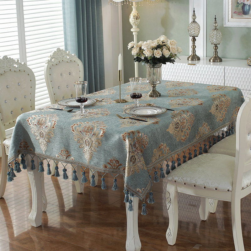 欧式桌布高端奢华客厅餐桌台布茶几桌布正长方形高级感桌面布艺