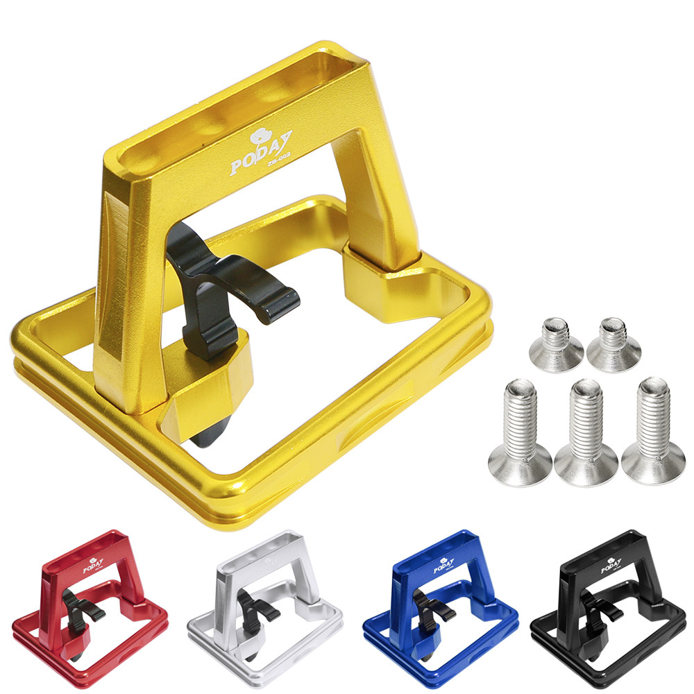 小布折叠车铝合金猪鼻子货架配件 适用poday 车龙头前包安装支架