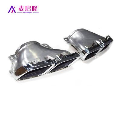 适用于新款奔驰AMGGT改装排气GT50GT63AMG四出方口不艉钢尾喉