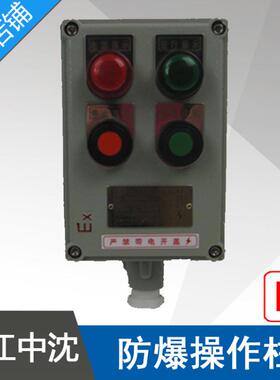 LBZ58A2D2L防爆操作柱2指示灯2按钮挂式铝合金防爆操作箱控制箱