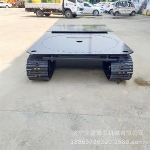 加装动力站履带平板车挖机履带行走底盘10吨液压履带底盘总成