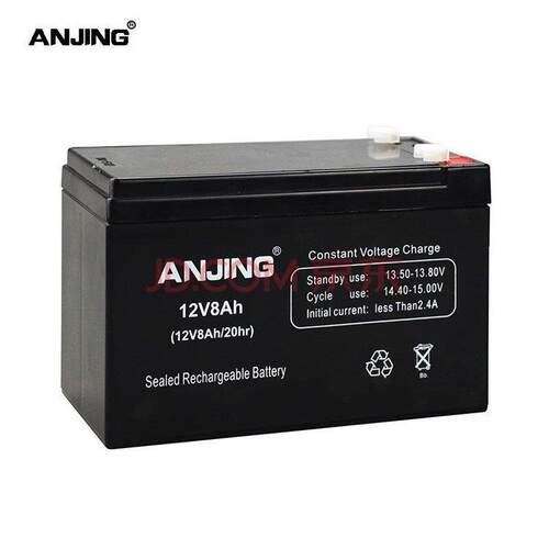 ANJING蓄电池12V8AH 铅酸免维护蓄电池 ANJING蓄电池厂家 现货供