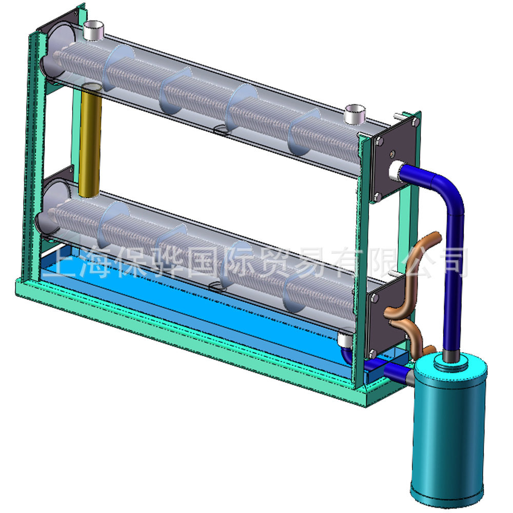 DN40螺旋式气液分离器安装在蒸发器出口用于≤10Nm3/min空气除湿