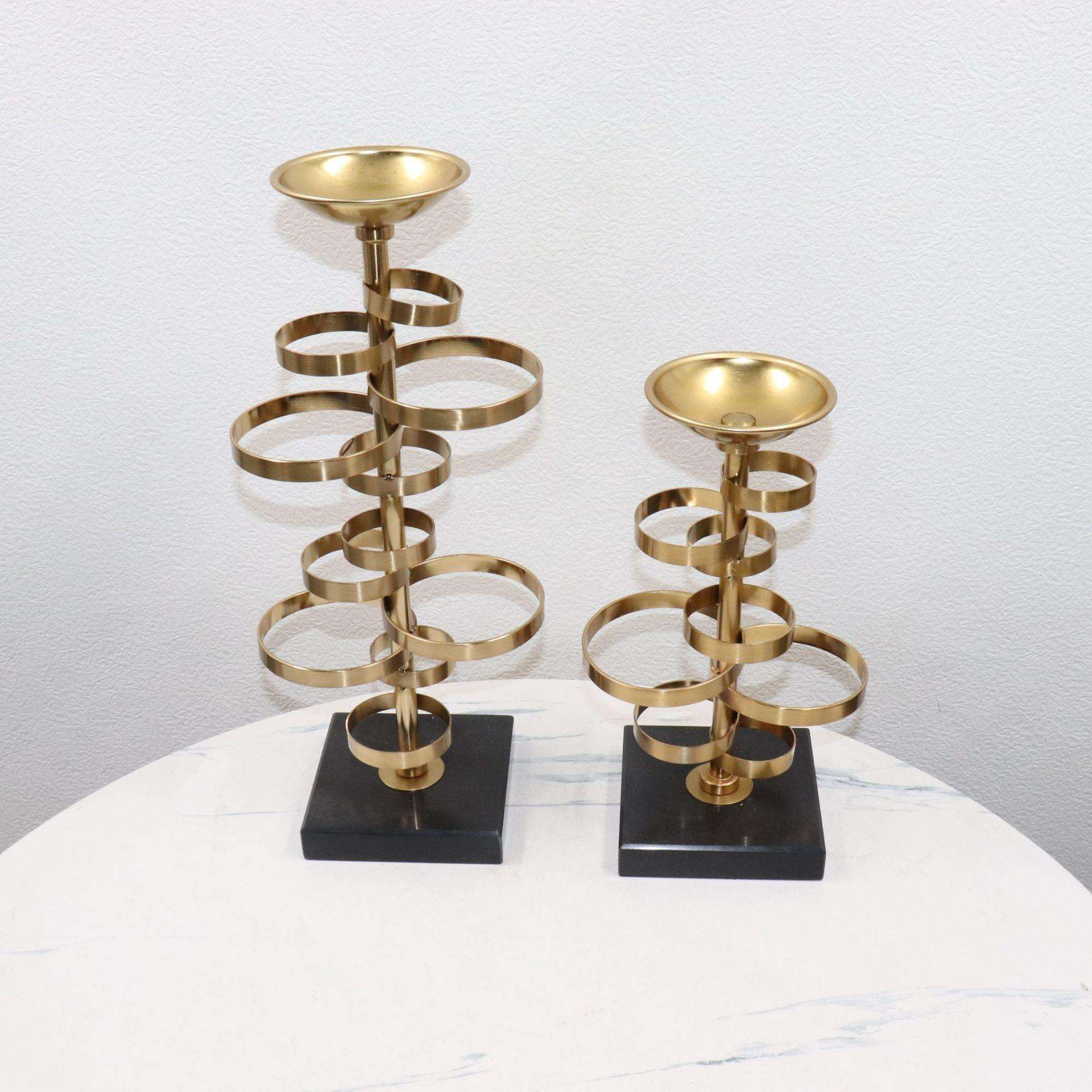 新中式创意铁艺烛台工艺品摆件书房办公室居家工艺烛台装饰品