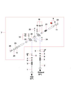 三一SY245H挖掘机摇臂总成60214285 进排气门60214379 60214480