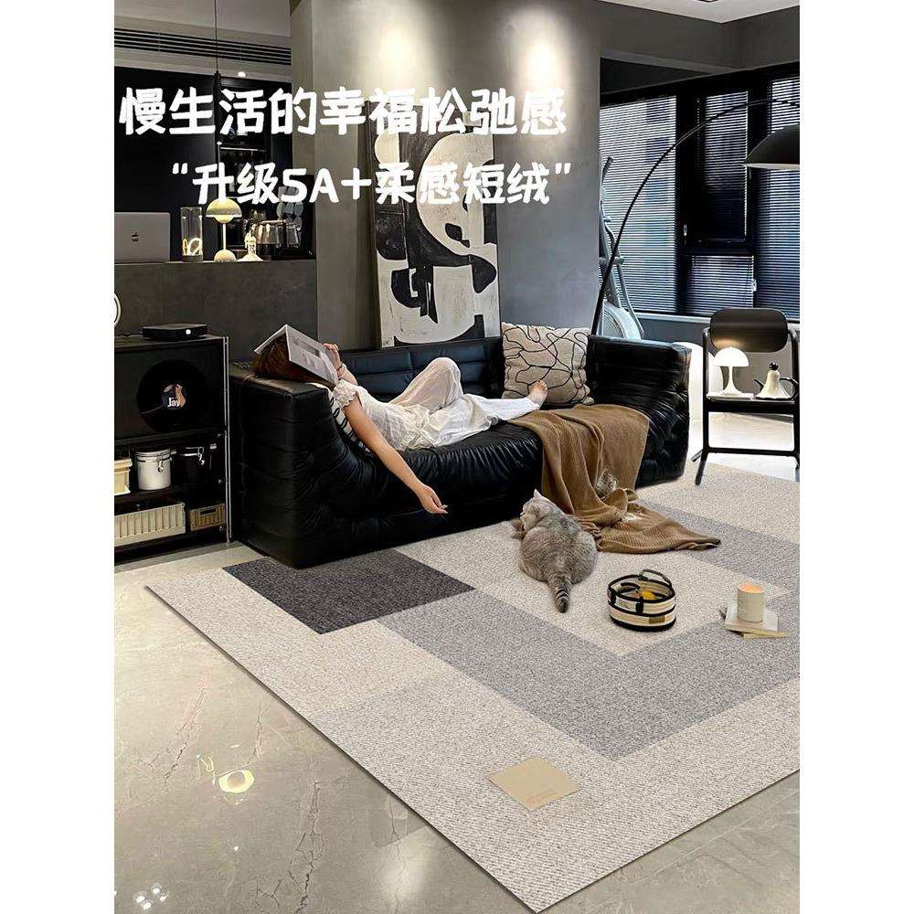 地毯客厅新款轻奢感卧室地垫大面积全铺室内防滑垫子床边坐垫
