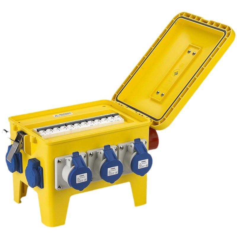 12位手提式插座箱 户外工业便携式插座箱 小型家用移动配电箱