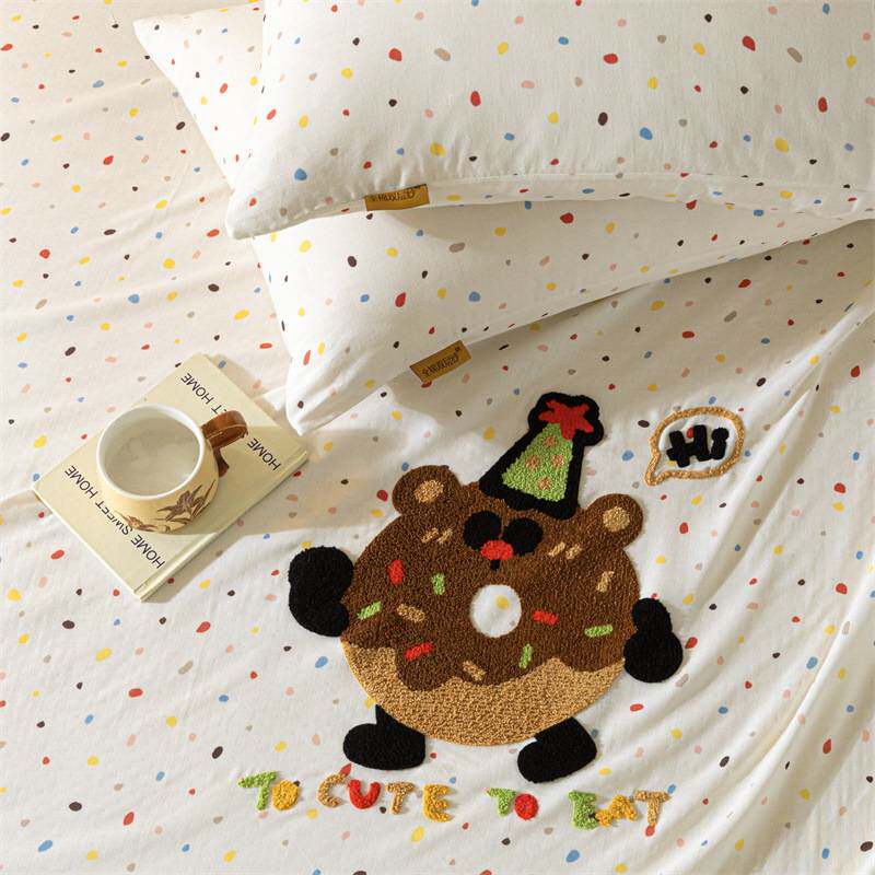 a类母婴级全棉双层纱床单单件100纯棉毛巾绣被单人学生宿舍三件套