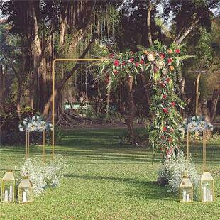 婚庆道具舞台背景装饰架婚礼区庆典派对气球拱门支架路引场景布置