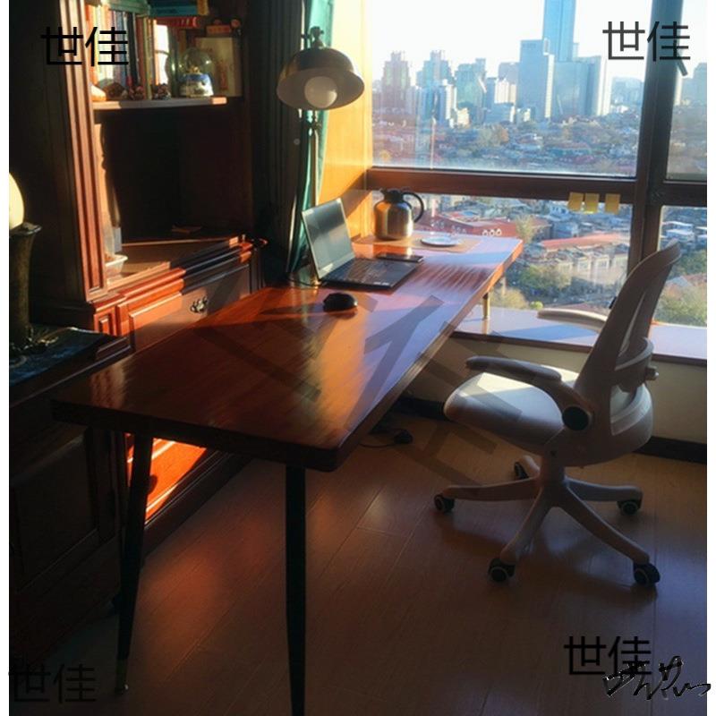 字飘窗桌长短腿实木脑高低腿长短59242写学习桌高低脚书桌子电改造