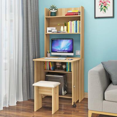 童电脑桌台家用书桌书IDN架一体组合简约小户型写学字桌儿卧式室习桌