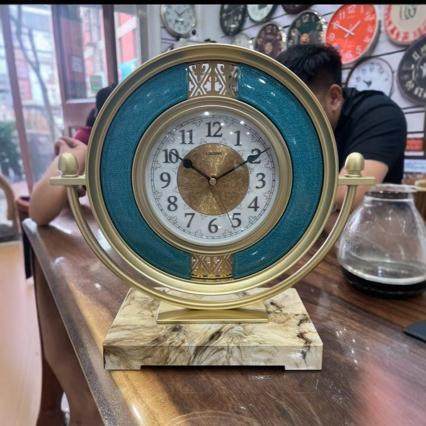 R0T复古式座钟摆件老旧欧石英钟表摆放用台家钟I客厅台式F76M97ST