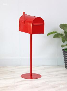 复铁艺庭欧式信箱摆件地创意家居院古落装饰品摆设摄tlzn%yfg影道