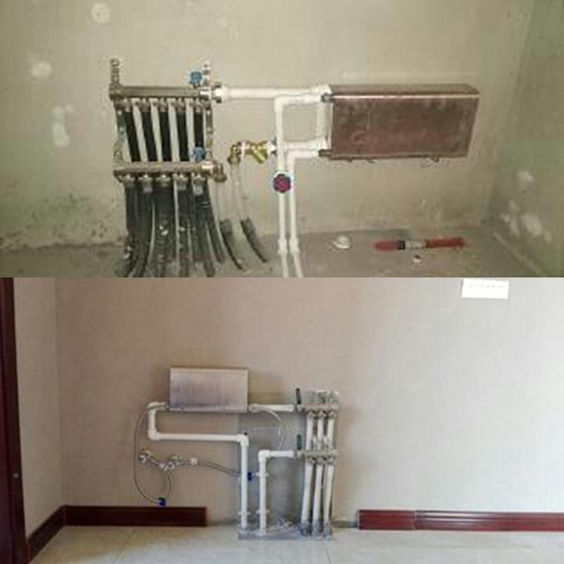 家用板式换热器过热暖气片水无品牌/热即式地暖热换器不锈钢可洗