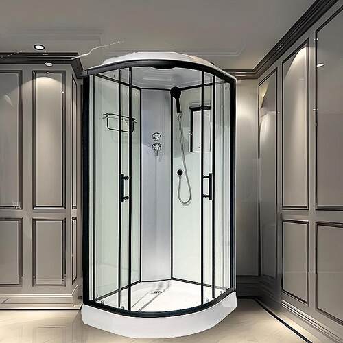 整体淋浴房弧扇形家用隔一淋体66023式沐浴房浴洗澡弧形浴室断暖