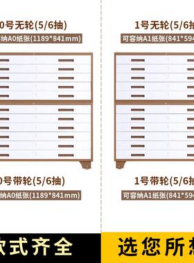 A0A1钢制文底图工纸程图柜菲林胶SG-底图片柜0柜号1号资料柜办公