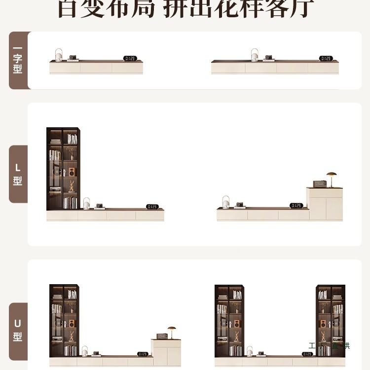 中柜古风落地电书视柜柜一体靠墙组合收纳储柜子家物用客985厅边