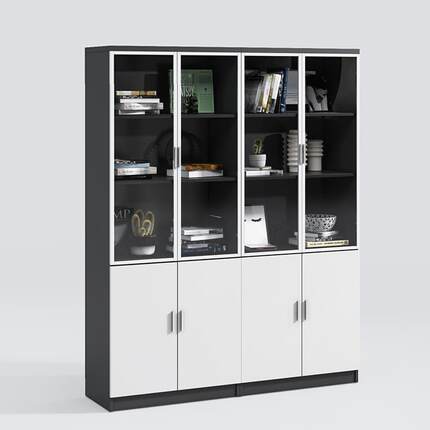 家文件柜木质子现代简约书资料柜板式柜19122501矮柜档案柜衣柜办