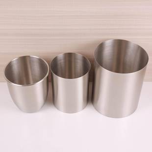 IY不锈加厚无盖钢7垃F756SSM6R圾桶家用客厅办公室厨房酒店多用收