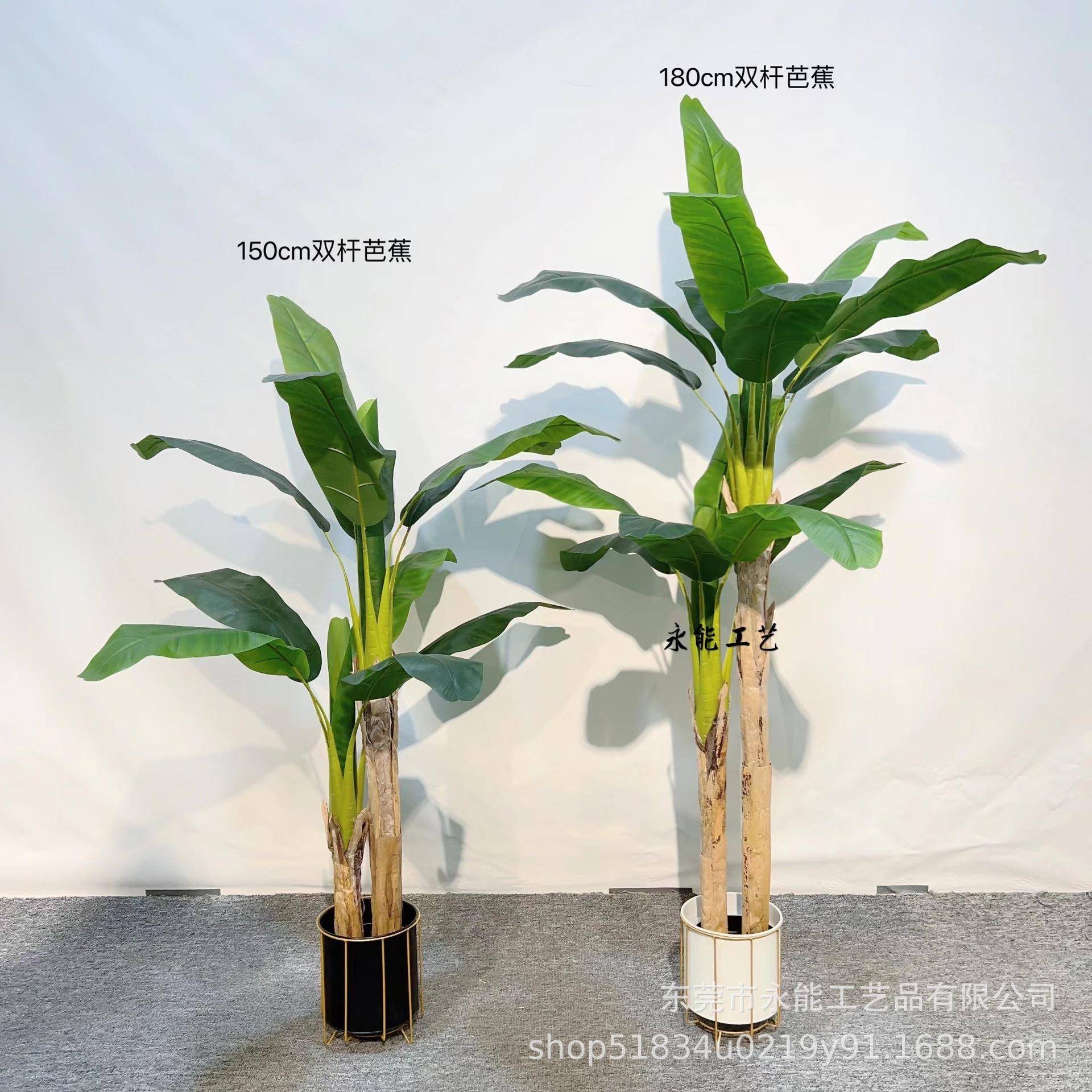 仿真芭蕉树绿植地树栽盆室Y-4内装饰客厅仿芭蕉植物旅落人真蕉香