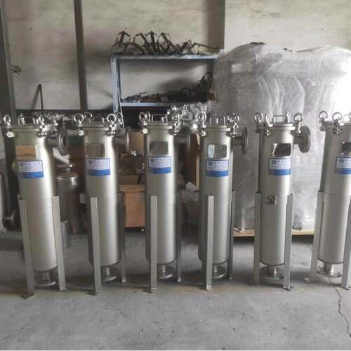 DL1P2S袋式滤器侧入式压过平板法兰耐高单BDY袋式过滤器可喷砂抛-