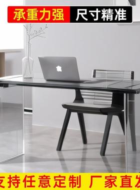 亚克力透明V型支桌脚桌ZRW岩板岛台悬浮弧架形餐电视柜支撑腿桌其