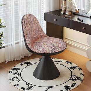 式化妆凳旋转罗比椅轻奢靠背SFD卧室台梳妆凳子设意可计师家用化