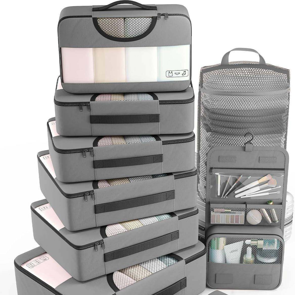 跨境旅行收纳袋8套装出差行李收纳包高品质洗漱用品衣物分装整理,玩具/童车/益智/积木/模型,垂直悬浮玩具,淘宝优惠券,粉丝福利购,淘宝优惠卷