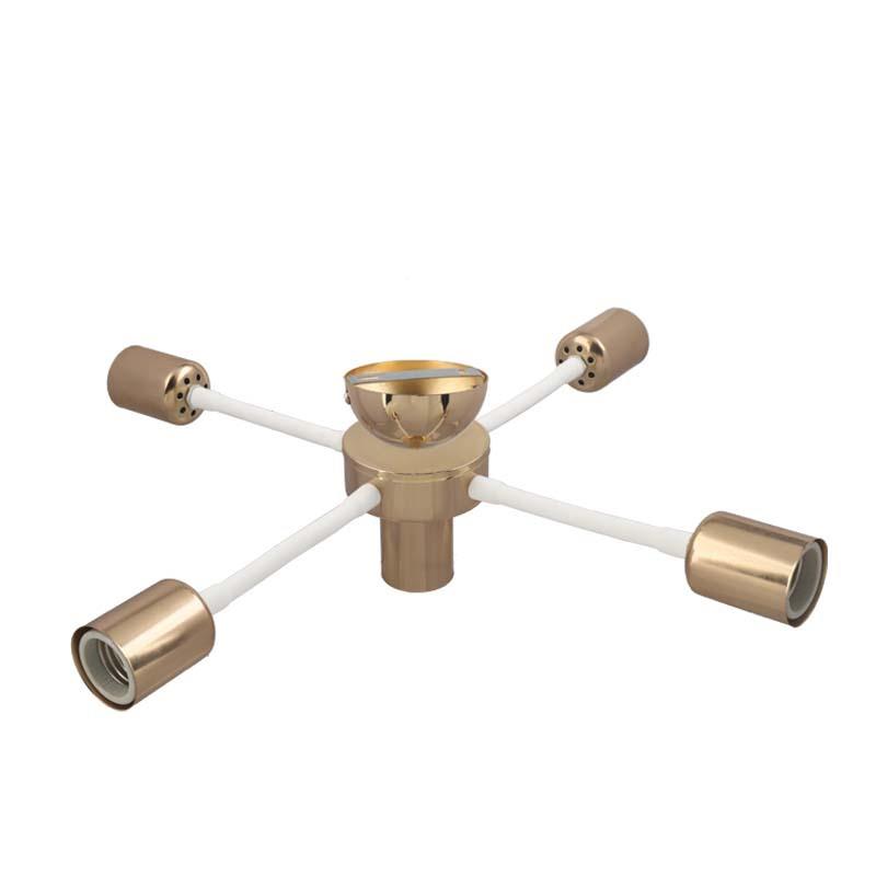 E27螺7口分接器一转二瓷多用灯头多口e2转接头210陶配吊灯件大全