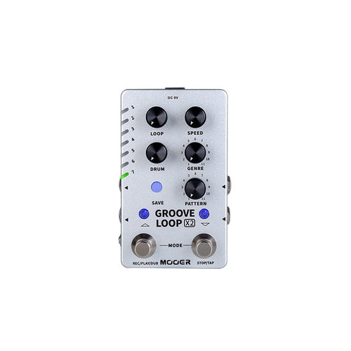 MOOER GROOVE LOOP X2 立体声11种风格节奏型鼓机乐句循环单块