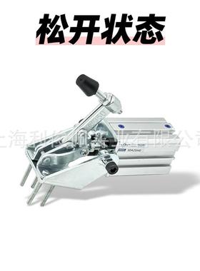 气缸气动水平垂直式肘式夹夹速具夹钳压紧器工装夹快82642紧器120