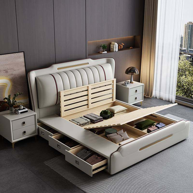 床主卧意式极简皮床1米8简约双人1.8m轻奢高端大气现代科技布大床,玩具/童车/益智/积木/模型,垂直悬浮玩具,淘宝优惠券,粉丝福利购,淘宝优惠卷